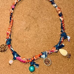 Artisan Custom Made Necklace with Colorful Charms! One of a kind!!